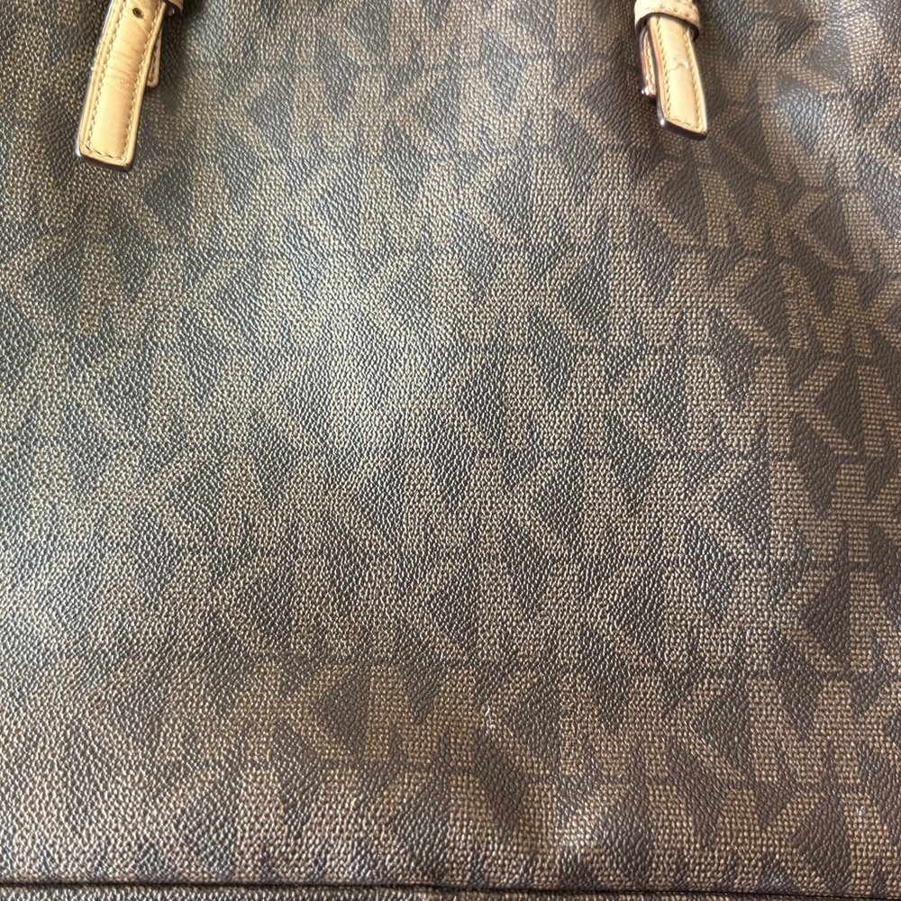 Michael Kors Dark Brown and Beige Tote - Picture 2 of 16